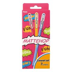 ぺんてる　MATTEHOP マットホップ　スイートセット　7本セット　K110-V7STB