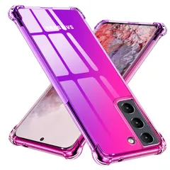 【新着商品】薄型 ソフトケース 軽量 SC-51B ケース/ グラデーション SCG09 ケース 耐衝撃 クリア 全面保護 tpu シリコン 四隅空気衝突防止 レンズ保護 擦り傷防止 5Gケース ストラップホール付き サムスン ギャラクシー S21 s21 5