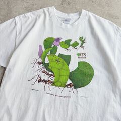 90~00s Diana Dee Tyler Leaf-cuting Ants Printed T-shirt  D.D.タイラー ダイアナディータイラー ハキリアリ T シャツ 昆虫 アート
