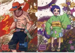 【中古】クリアファイル ポートガス・D・エースA/お玉 A4クリアファイルセット(2枚セット) 「一番くじ ワンピース ワノ国編～第一幕～」 H賞 