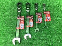 ■未使用品 SK11 ギアーテック 5/16～5/8 フレックスラチェットレンチ MSFR-5/16～MSFR-5/8 ※4本セット