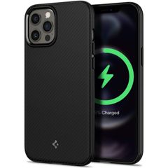 〈数量限定〉Spigen iPhone12Pro Max ケース MagSafe対応 耐衝撃 米軍MIL規格取得 マグネット搭載 TPU マグセーフ 滑り止め 米軍MIL規格取得 耐衝撃 すり傷防止 ワイヤレス充電対応 マグ・アーマー ACS01864 (マッ
