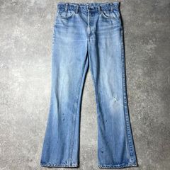 雰囲気系 70s Levis 646 0217 ベルボトム デニム パンツ 35 31 / 70年代 フレア ブーツカット リーバイス ビンテージ 66前期 ヒゲ