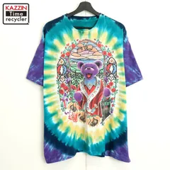 90s vintage グレイトフルデッド Grateful Dead タイダイ柄 デッドベアー タイダイTシャツ メンズ XL~サイズ相当 ビッグサイズ オーバーサイズ