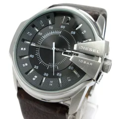 ディーゼル マスターチーフ メンズ デイデイト グレー文字盤 DZ1206 時計 DIESEL MASTER CHIEF DZ-1206 クォーツ 稼動品