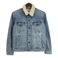 Levi's リーバイス デニムボアジャケット ブルー (メンズ S) 中古 古着 S6197