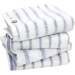 【新品】 今治タオル フェイスタオル 4枚セット やわらか 瞬間吸水 速乾 部屋干し 綿100% 日本製 今治 認定 ヒオリエ ミスト(ブルー) 1