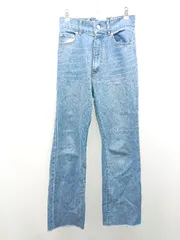 ◇ Chico チコ チャックボタン閉め 大人かわいい デニムパンツ サイズM ブルー レディース E  【1308160009000】