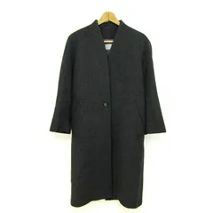バジーレ28 ノーカラーコートアウター ロングコート カシミヤ 日本製 レディース ﾌﾘｰサイズ グレー BASILE28 【中古】