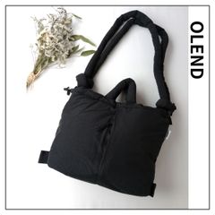 OLEND オレンド ONA SOFT BAG ハンド ショルダーバッグ 鞄 カバン 黒 ブラック (125Y＋1253)26H☆