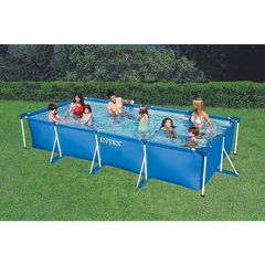 INTEX フレームプール 4.5m×2.2m×84cm インテックス 450　純正専用カバー付き