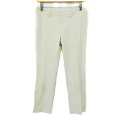 イネド ロングパンツ ストレッチ ブランド ボトムス 日本製 白 レディース 9サイズ ホワイト INED 【中古】