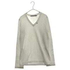 FranCisT_MOR.K.S フランシストモークス Cotton/Silk Two Layered “CS Swarovski” V-Neck Cut-Off PULLOVER レイヤードカットソー ピンク 2