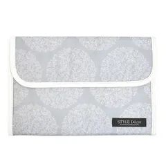 COLORFUL CANDY STYLE 新品   マルチケース 母子手帳ケース ジャバラタイプ フルール グレー ブーケ シンプル マルチケース 母子手帳ケース カバー ブランド ジャバラ おしゃれ シンプル 2人分 二人用 2人用 大きめ お薬手帳ケース