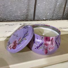 花柄容器　ボンボンキャンドル　アロマキャンドル　インテリア
