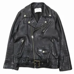 beautiful people ビューティフルピープル シープレザー ダブル ライダース ジャケット ブルゾン 130 ブラック レディース 【中古】