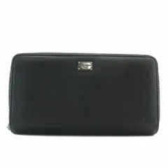 ドルチェ&ガッバーナ ドルガバ DOLCE&GABBANA 長財布 レザー ラウンドファスナー ロゴ シルバー金具 黒 ブラック BP1672 /XZ ■GY99のサムネイル