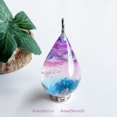 ドロップ空ネックレス(茜空)