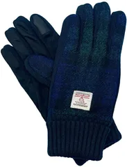 nature et evoluer ハリスツイード HARRIS Tweed メンズ スマホ対応 裏ボア(ブラックウォッチ)