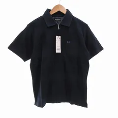 マックレガー マクレガー McGREGOR ポロシャツ 半袖 ハーフジップ 刺繍 M 紺 ネイビー /UO