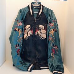 【希少】スクリプト 花旅楽団 百鬼夜行 スカジャン　JAPANESE CLASIC SCRIPT/ジャパニーズ クラシック 　L size