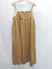 ◇ ⊂ DISCOAT　ディスコート シンプル 無 ロング ワンピース サイズF ブラウン系 レディース E  【1505290055000】