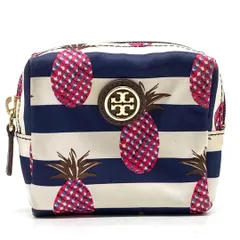 トリーバーチ ポーチ コスメ ペンケース 旅行 ストライプ FS644