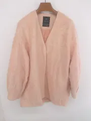 ◇ w closet ダブルクローゼット キレイめカラー スナップボタン 長袖 コート サイズF サーモン ピンク系 レディース P 1308040010461のサムネイル