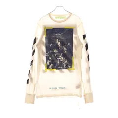 ☆新品タグ付き☆ off-white ロンT 21AW 絵画長袖tシャツ XL