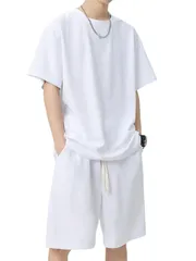 【人気商品】[ANONIE] ジャージ メンズ 上下 セット 夏服 tシャツ メンズ 半袖 ハーフパンツ セットアップ 夏 無地 カジュアル スウェット 上下 シンプル おしゃれ スポーツウェア おおきいサイズ 部屋着