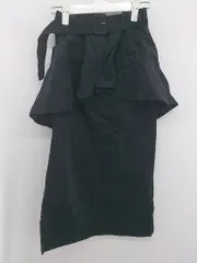 ◇ ◎ BARAK バラク デザイン コーデュロイ 膝下丈 タイト スカート サイズ09F ネイビー系 レディース P  【1306160000225】