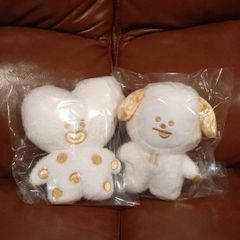 【公式】BT21キラキラたっとんぬいぐるみ　S チミー&タタ