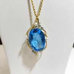 K18YG ブルトパ！ブルートパーズペンダント