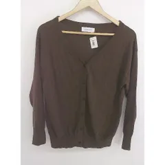 ◇ Simplicite シンプリシテェ 20年製 長袖 ニット カーディガン ブラウン レディース P  【中古】 【1208230006918】