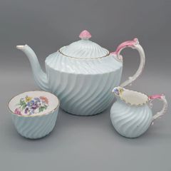 エレンズレイ AYNSLEY フラワーブーケ ポット クリーマー シュガーボウル セット