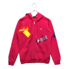 中古 レディース パーリーゲイツ PEARLY GATES パーカー 1(M) ピンク 長袖ダブルジップアウター ステッカー