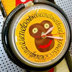 【ヴィンテージ・ケース付き】SWATCH PMK115 ドギーバッグ Doggie Bag AG 1995 POP SWATCH 電池交換済み 腕時計 傷・汚れあり