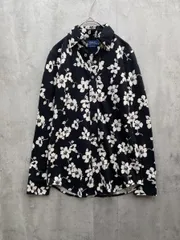 90s Ralph Lauren 総柄 ポロシャツ L ラルフローレン 花柄 POLO RALPH LAUREN - 【ポロラルフローレン】半袖ポロシャツ 総