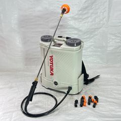 【未使用】【展示品】 電動噴霧器 背負い式 12L バッテリー式 ノズル6種付 かき混ぜ機能付き ホワイト YS-EFULB12L 【757-1】