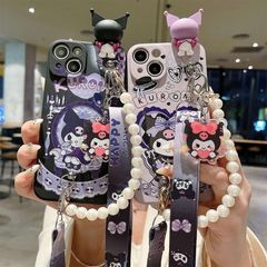 クロミちゃん iPhoneケース クロミ スマホケース シリコーン iphone15/iphone14/iphone13/iphone12 用 クロミ mini ケース 〓用 携帯ストラ