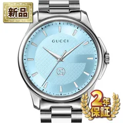 グッチ GUCCI 腕時計 Gタイムレス YA126372 ターコイズブルー文字盤 SS クオーツアナログ 【箱・保付き】のサムネイル