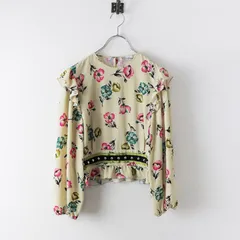 RED VALENTINO♡ブラウスシルクフローラルレースカットソー