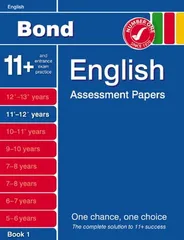 Bond Fifth Papers in English 11-12+ Yearsのサムネイル