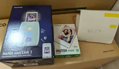【新品未開封】instax mini Link3 スマホチェキプリンター [セージグリーン]  フィルム1パック(10枚入り)付