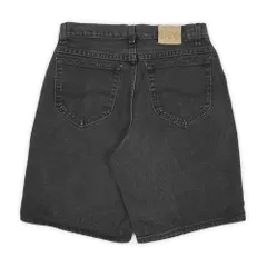 リー Lee 90s 90年代 ブラックデニムショーツ オリジナル BLACK ハーフパンツ 101 501 先染め 後染め USA ヴィンテージ アメリカ 古着 メンズ ショートパンツ 黒 W30【中古】