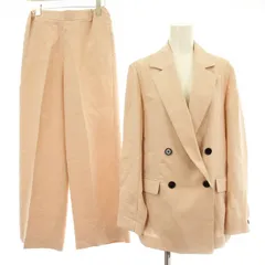 マルティニーク martinique 23SS ダブルブレストジャケット パンツ A0331FJ142 A0331FP438 セットアップ 上下 ワイドパンツ 1 ピンク /KU