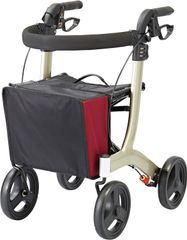 【中古介護用品】アロン化成 歩行車 リトルターン ハイタイプ (ワインレッド)