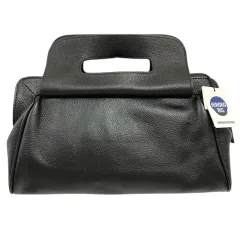 ヒロココシノ HIROKO KOSHINO ハンドバッグ クラッチバッグ ショルダーバッグ 牛革 無地 RP5AR-03190 黒 ブラック