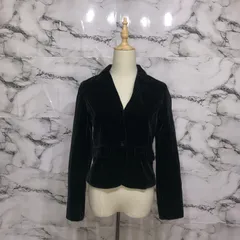 美品<!-利用不可文字-!>　セシルマクビー　CECIL McBEE ジャケット　レディース　【M】　黒　ブラック　ストライプ　ラメ　上品　高級　大人　キレイ　かわいい