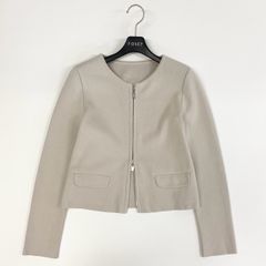 FOXEY BOUTIQUE フォクシーブティック ジャケット ベージュ 40 FOXEY BOUTIQUE 「FOXEY BOUTIQUE」 ノーカラージャケット 40 ベージュ